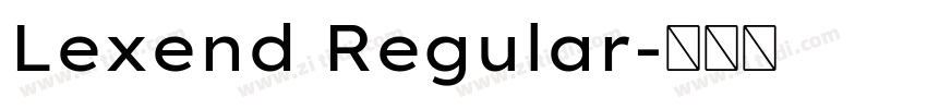 Lexend Regular字体转换